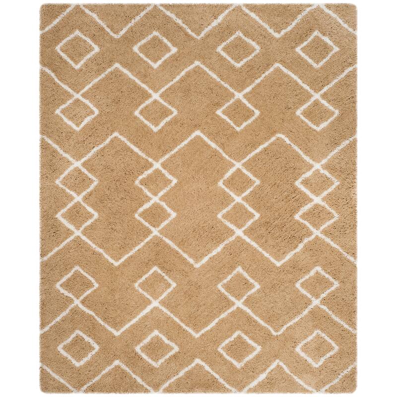 SAFAVIEH Handmade Toronto Shag Shaniqua Polyester Rug