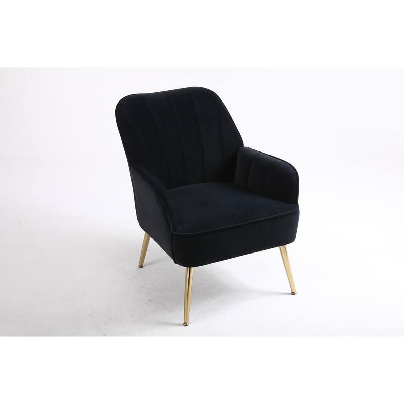 Modern Velvet Easy Assemble Sherpa Armchair for Living Room,Bedroom