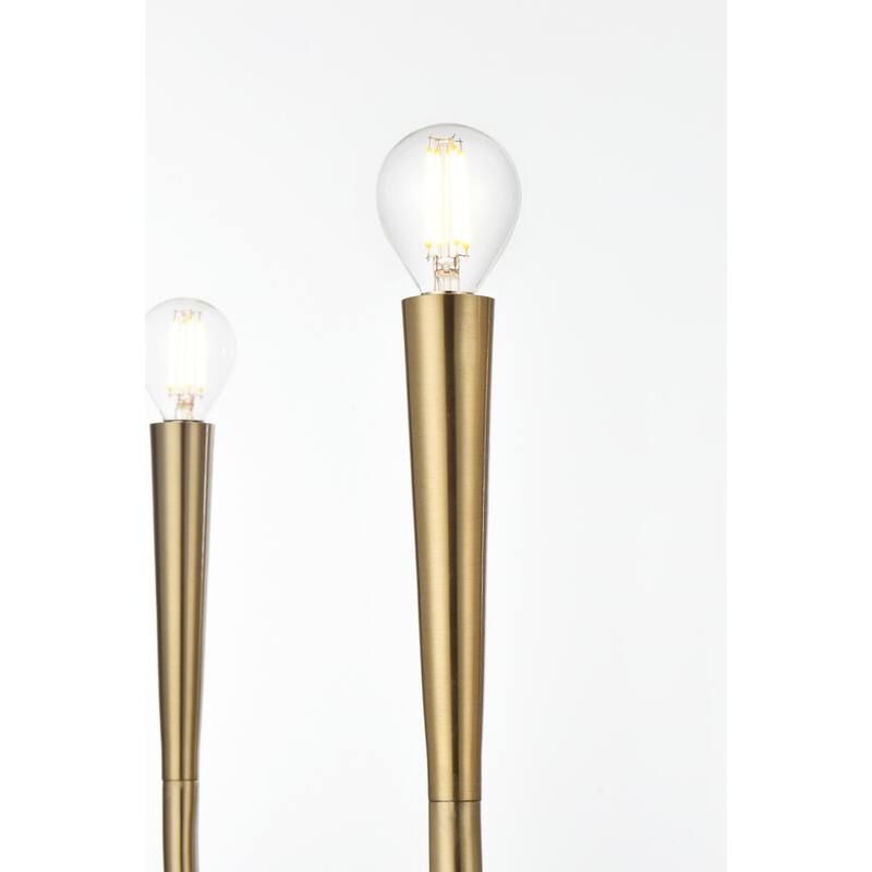 Elegant Lighting LD722D36 Layne 6 Light 36" Wide Taper Candle Style