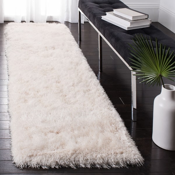 Shop Safavieh Handmade Venice Shag Djenka Solid Polyester Rug On Sale Overstock 11739157