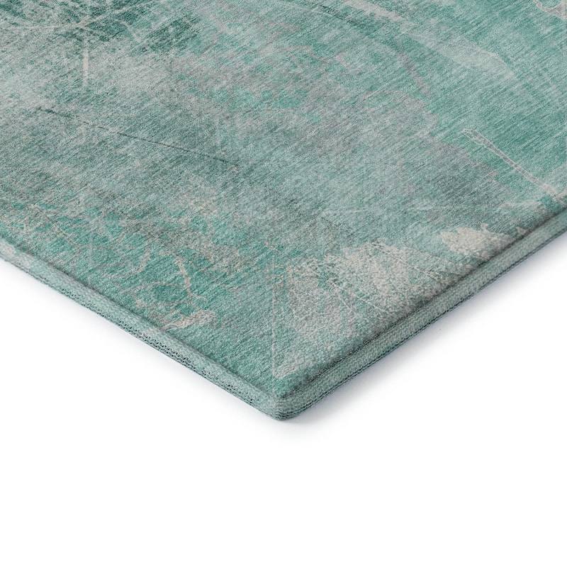 Premium Washable Super Soft Floral Imprints Mayfield Rug