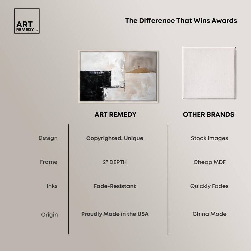 Black Dust and White Ash II Canvas by Art Remedy