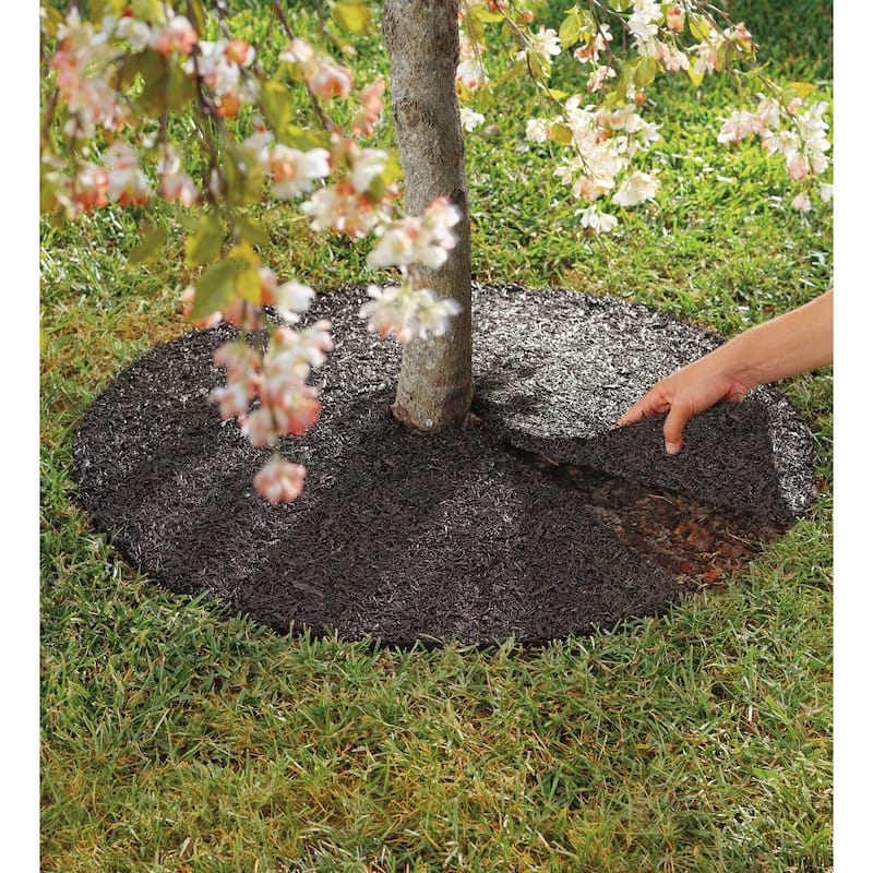 Permanent Mulch Recycled Rubber Tree Ring