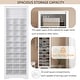 preview thumbnail 19 of 41, Shoe Cubby Console Modern Shoe Cabinet Free Standing Tall Cabinet Multifunctional Shoe Cabinet with Anti-Dumping Device