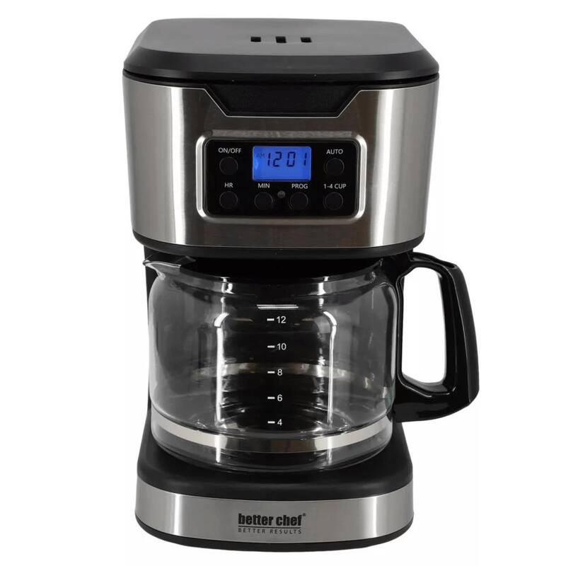 Better Chef 12-Cup Programmable Coffee Maker with Stainless Steel Accents