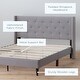 preview thumbnail 20 of 35, Brookside Isabelle Button Tufted Wingback Upholstered Bed