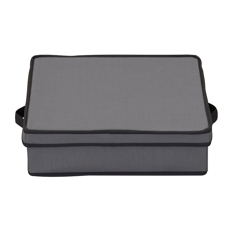Household Essentials Charger Plate Storage Box - 14.5"L x 14.5"W x 4.0"H