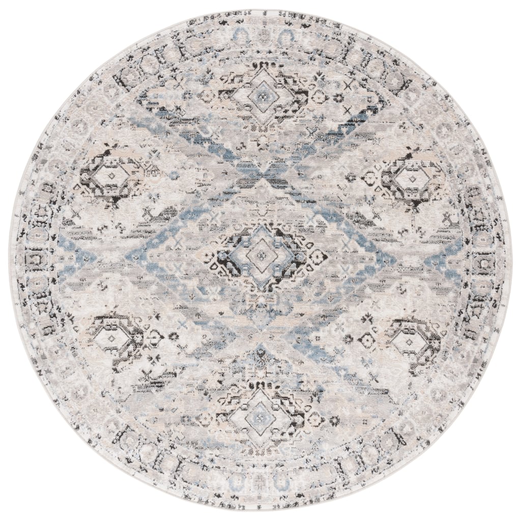 SAFAVIEH Quincy Hannmeike Vintage Oriental Rug - 6'7" Round