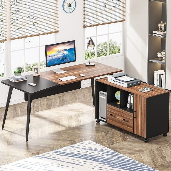 Furniture of America Kic Industrial Black 49 in Adjustable