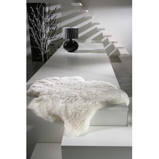 Natural Home Decor Icelandic Sheepskin Single Long-Haired Rug | 1-Piece ...