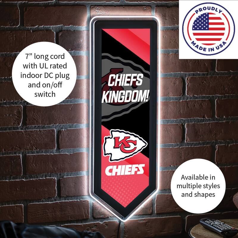 Kansas City Chiefs LED Lighted Sign