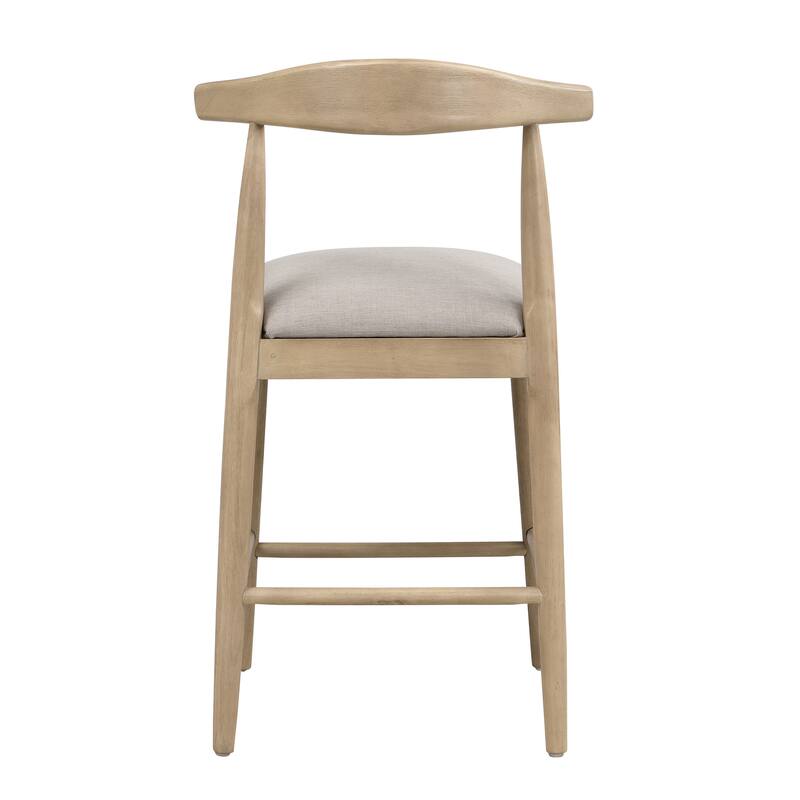 Counter Stool In Pebble Fabric (Set of 2)