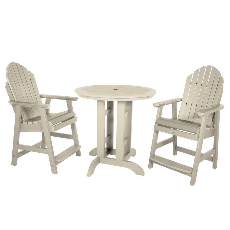 HIGHWOOD Hamilton 3-piece Counter-Height Outdoor Dining Set - Whitewash