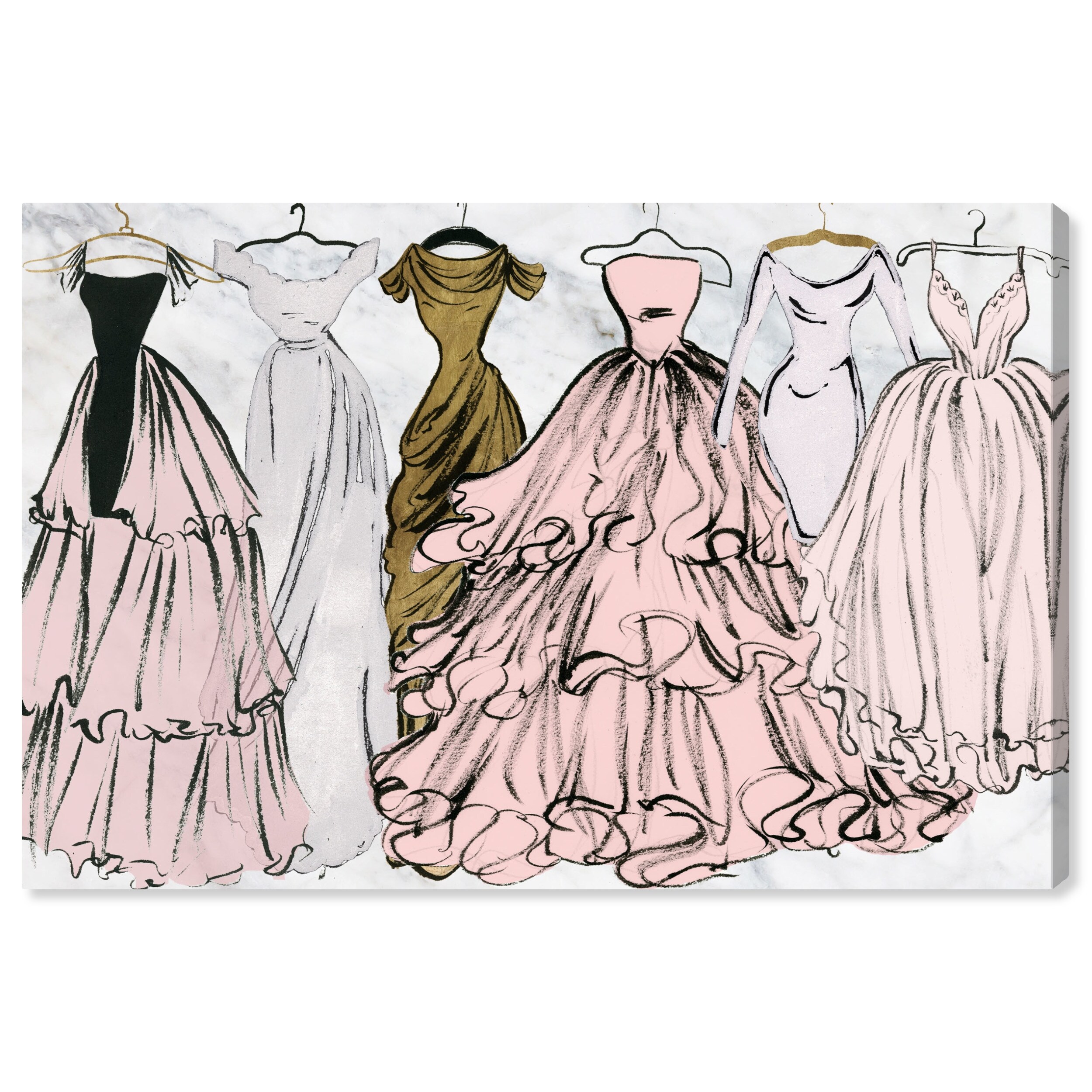 Oliver Gal Pastel Spring Gala Basics Fashion and Glam Wall Art