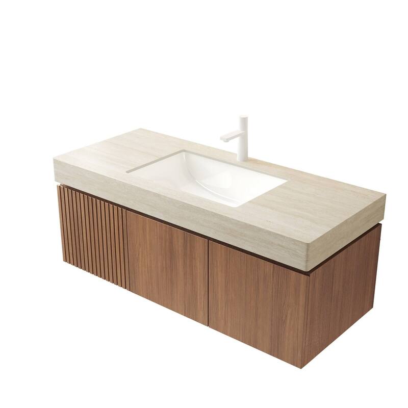 48" Bathroom Vanity with Sintered Stone countertop and Sink
