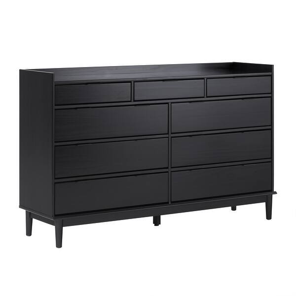 middlebrook modern gallery top solid wood dresser Walker Edison Modern Gallery Top Solid Wood Dresser - Bed Bath & Beyond