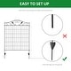 Outsunny Garden Decorative Fence 4 Panels 44in x 12ft Steel Wire Border Edging for Landscaping - Image 4