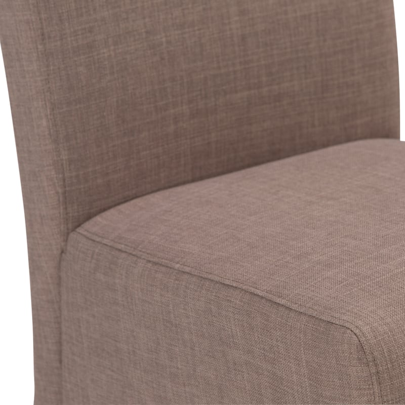 WYNDENHALL Franklin Transitional 7 Pc Dining Set with 6 Upholstered Dining Chairs and 66 inch Wide Table