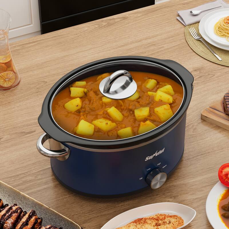 3 Quart Slow Cooker with 3 Heating Settings