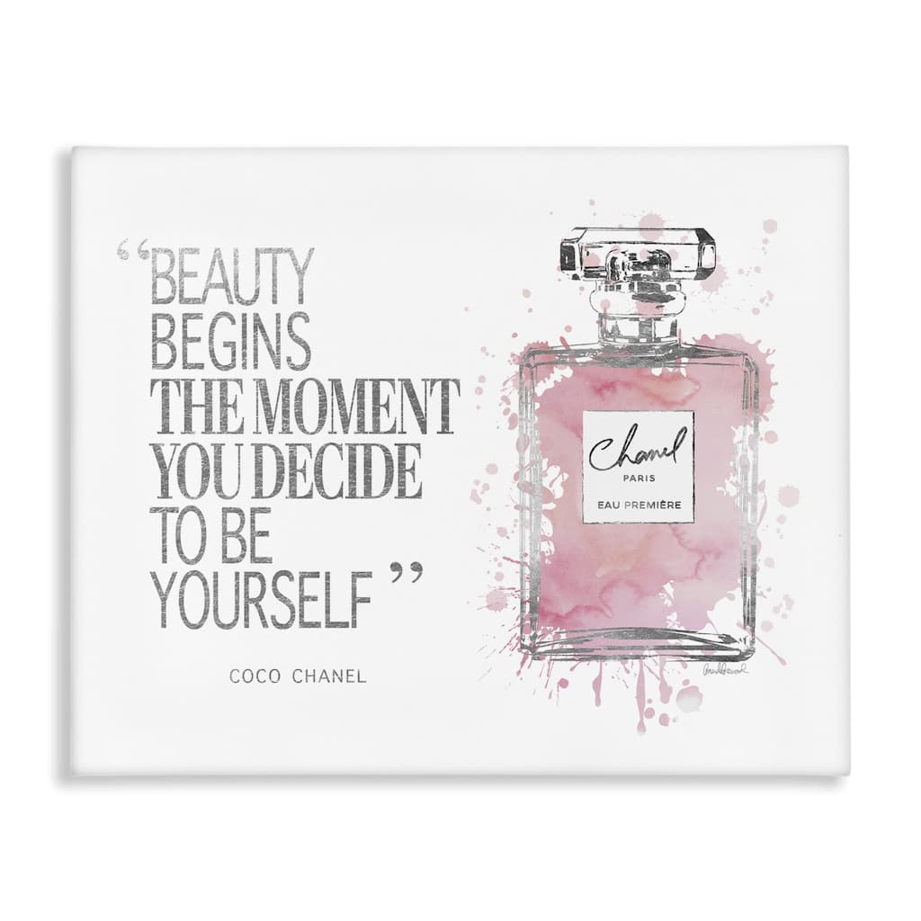 Stupell Beauty Begins Fashion Perfume Wall Art