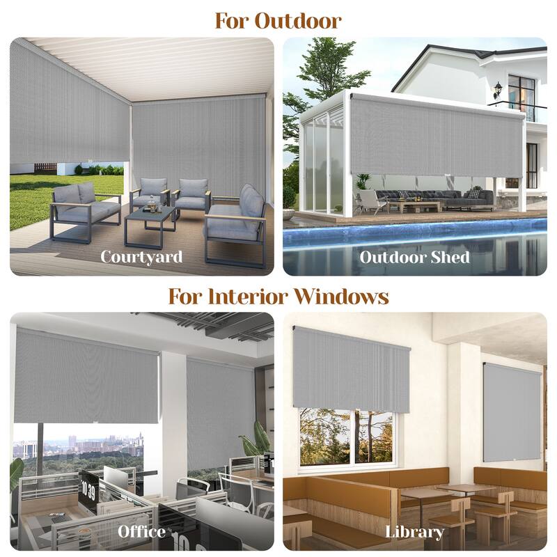 6' x 6' Outdoor Roller Shades