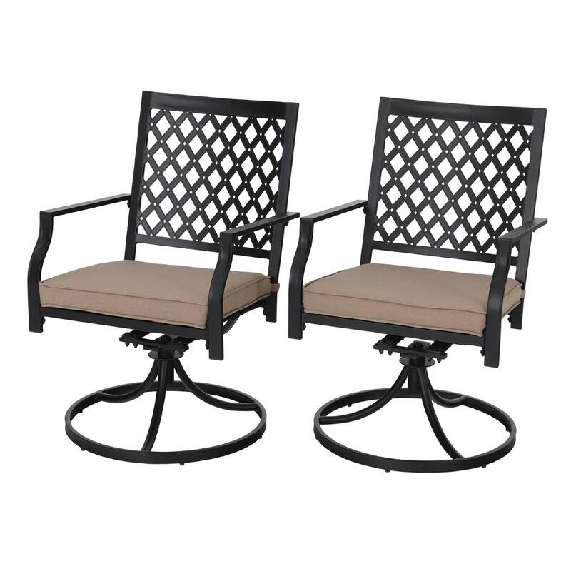 Claribelle Swivel Patio Rocker Dining Chair (Set of 2) by Havenside Home
