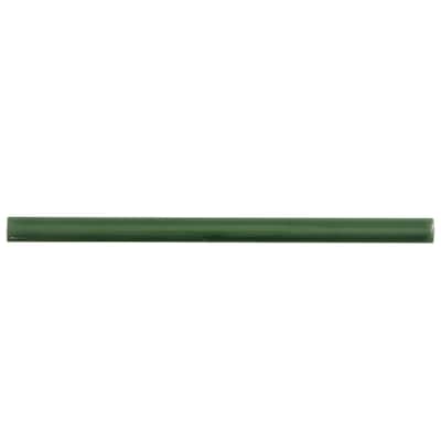 Apollo tile 0.5" x 8" Horizonte Glossy Forest Green Ceramic Tile (0.27 sq ft/case) - 10 Pack