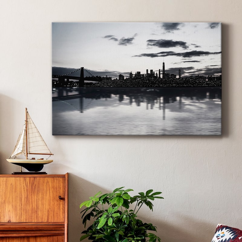 Shimmering Skyline Premium Gallery Wrapped Canvas - Ready to Hang