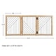 preview thumbnail 2 of 13, PETMAKER 3-Panel Foldable Pet Gate, Natural - N/A