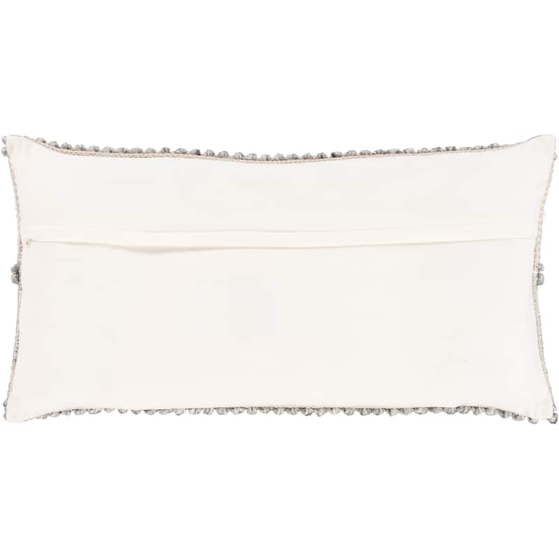 Livabliss Audra Bohemian Textured 32x14-inch Poly or Feather Down Lumbar Pillow