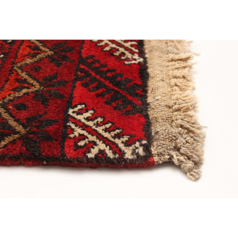 ECARPETGALLERY Hand-knotted Khal Mohammadi Red Wool Rug - 3'5 x 6'6
