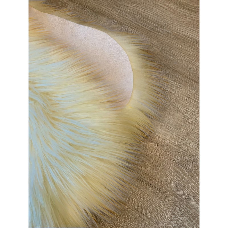 Ovella Home Premium Faux Sheepskin Shag Square Area Rug