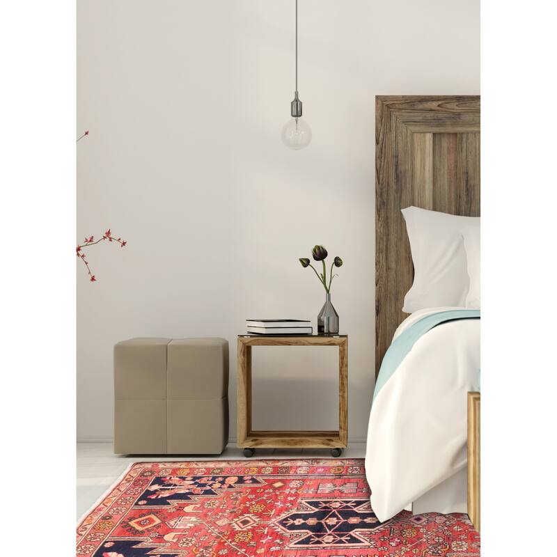 ECARPETGALLERY Hand-knotted Anadol Red Wool Rug - 4'2 x 5'11