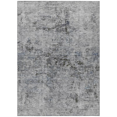 HomeRoots Abstract Transitional Rectangle Outdoor Rug