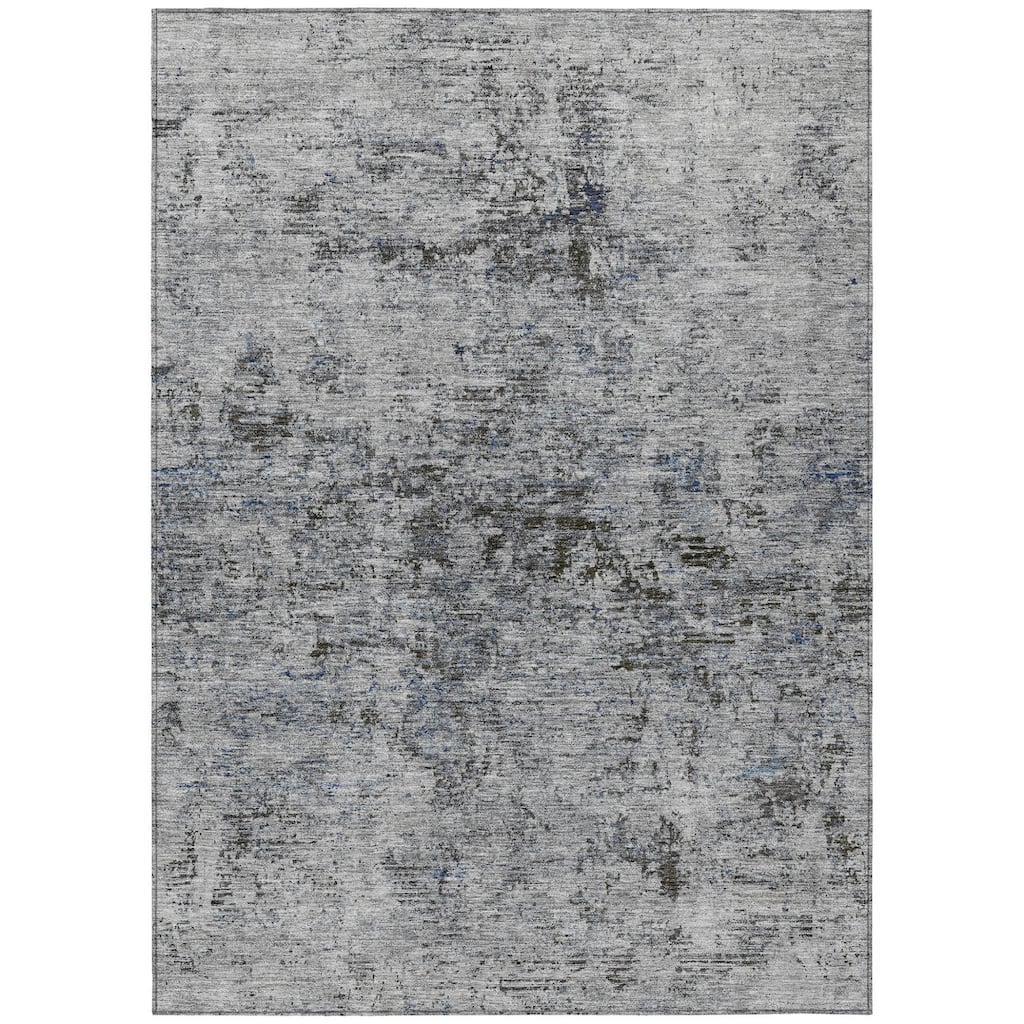 HomeRoots Abstract Transitional Rectangle Outdoor Rug