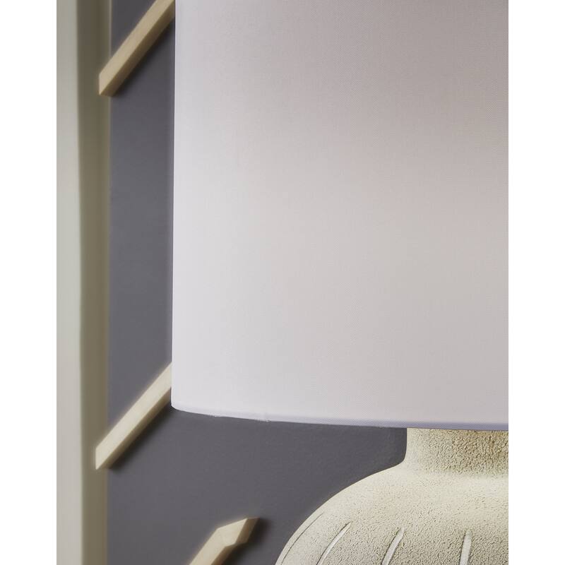 Signature Design by Ashley Calbert Gray Table Lamp - 18" W x 18" D x 27.8" H