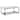 Magnussen Home Torin White Marble and Matte Black Rectangular Cocktail Table - 46''W x 26''D x 18''H