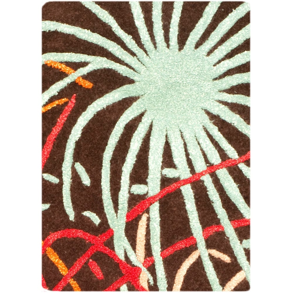 SAFAVIEH Handmade Soho Rine Fireworks N.Z. Wool Rug