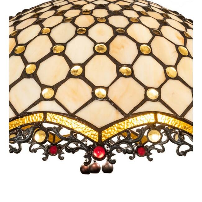 Meyda Tiffany 151323 Diamond and Jewel 3 Light 18" Wide Pendant