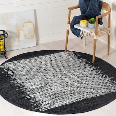 SAFAVIEH Handmade Vintage Boho Leather Mako Modern Stripe Leather Rug