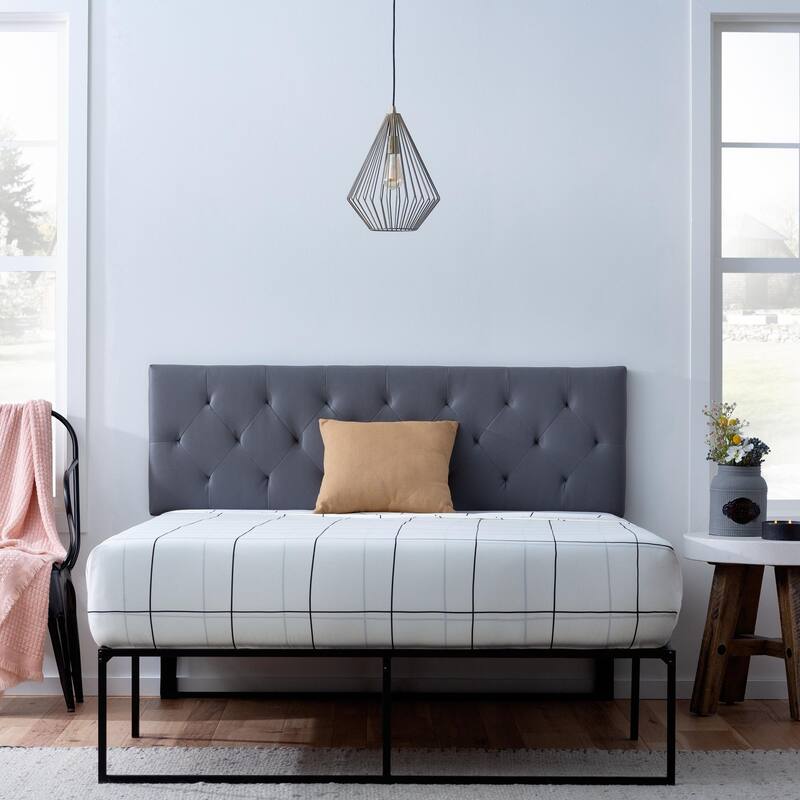 Brookside Adjustable Faux Leather and Metal Contemporary Bed