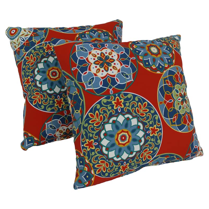 17-inch Outdoor Throw Pillows (Set of 2, Multiple Patterns)