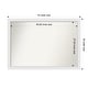 preview thumbnail 131 of 190, Wall Mirror Choose Your Custom Size - Extra Large, Blanco White Wood Outer Size: 43 x 30 in