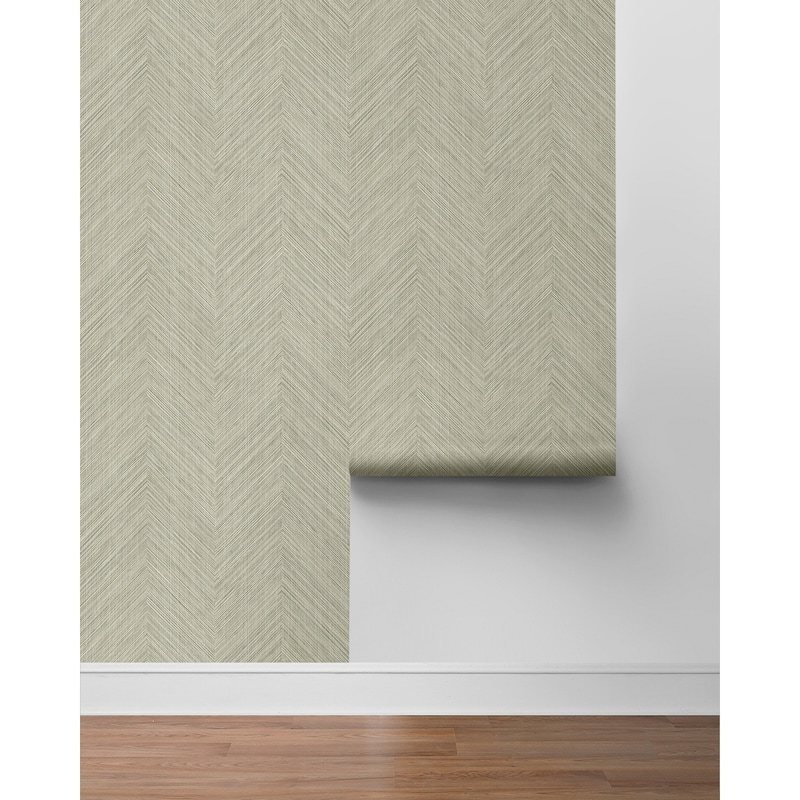 NextWall Chevron Stripe Peel and Stick Wallpaper