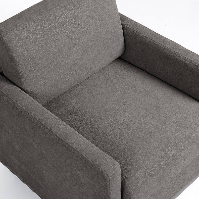 Modern Upholstered Swivel Armchair for Living