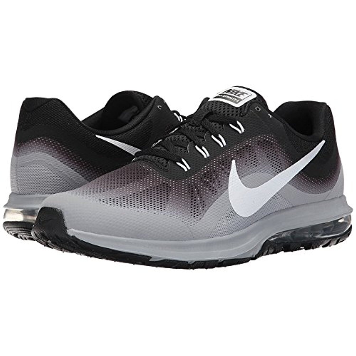 Shop Nike Air Max Dynasty 2 Black White Wolf Grey Men S Running Shoes Black White Wolf Grey Overstock 18281359