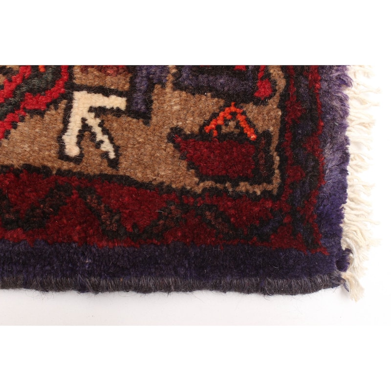 ECARPETGALLERY Hand-knotted Andelz Red Wool Rug - 4'3 x 7'1