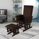 preview thumbnail 4 of 30, Costway Baby Nursery Relax Rocker Rocking Chair Glider & Ottoman Set - See Details