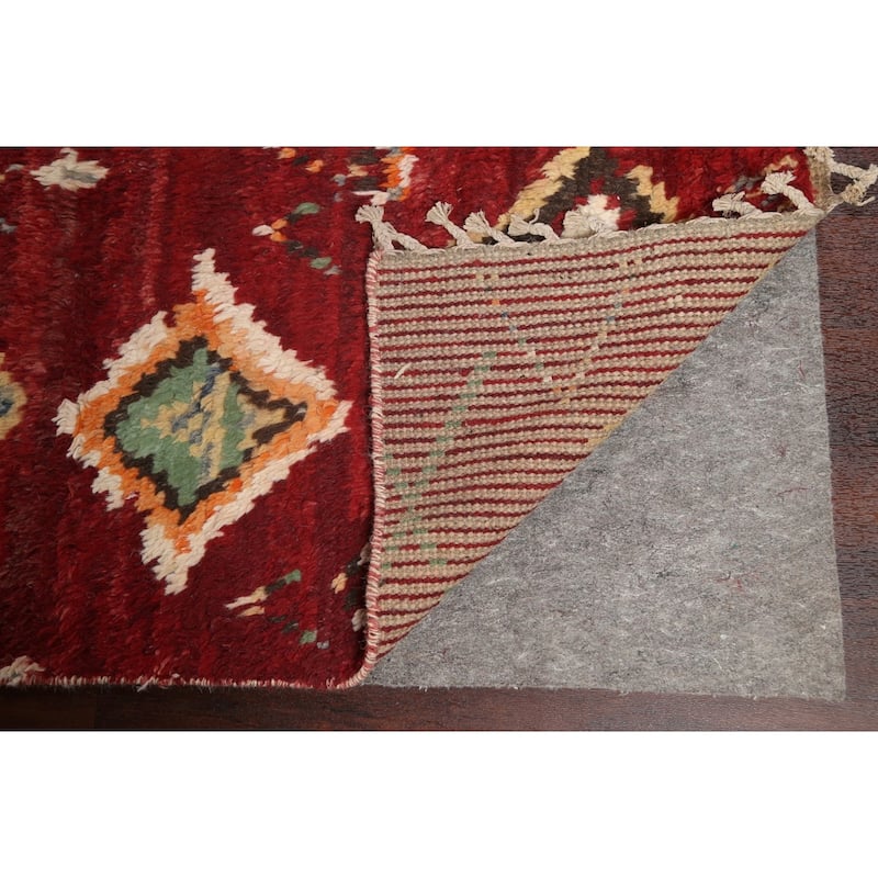 Geometric Tribal Moroccan Oriental Area Rug Hand-knotted Wool Carpet - 7'8" x 10'8"