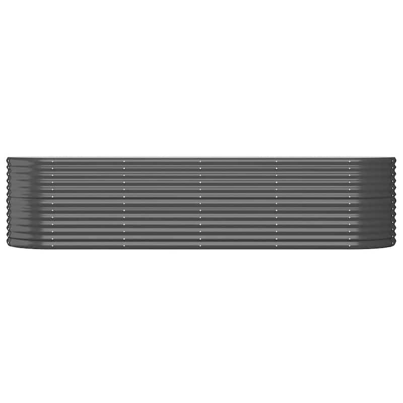 vidaXL Raised Garden Bed Raised Flower Bed Galvanized Steel Outdoor Planter